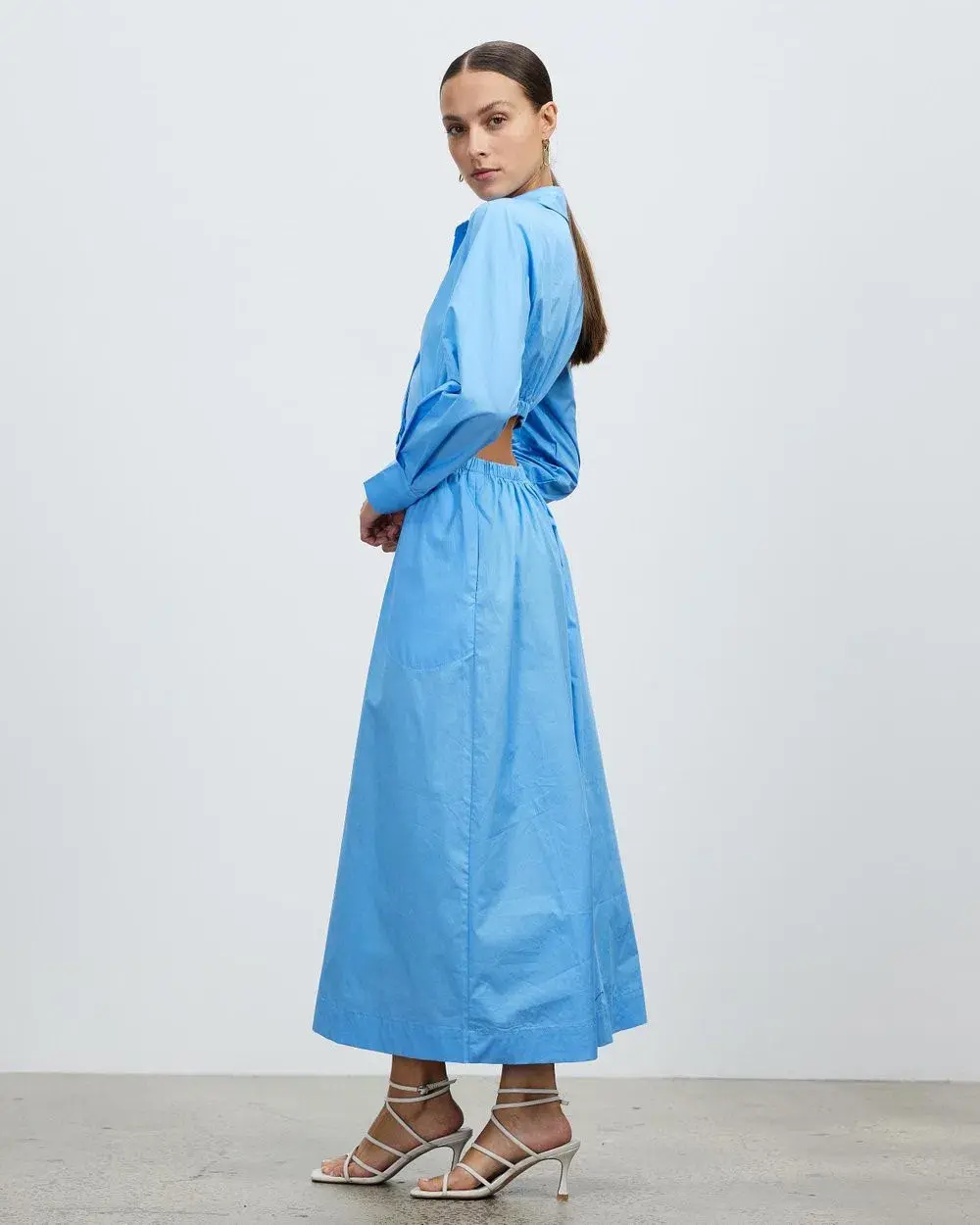 Lover Bastian Shirt Dress Blue Size AU 8/10 - Image 2