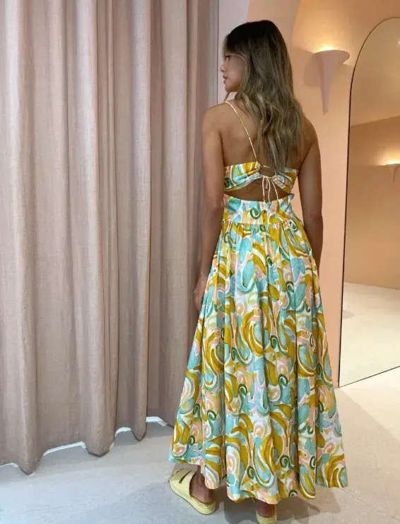 Steele Jasmine Dress Multi Print Size 6 - Image 4
