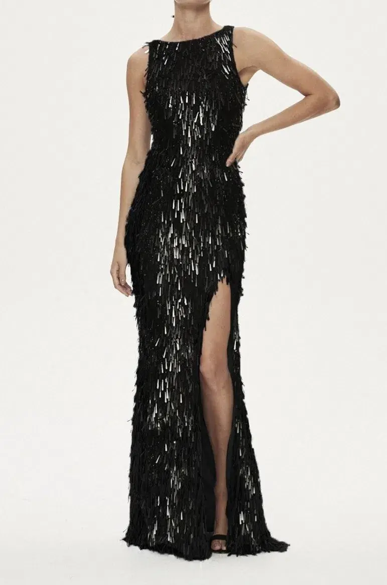 Rachel Gilbert Opus Gown Black Size AU 14 - Image 1