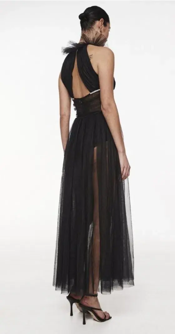 Rachel Gilbert Lou Gown Black Size AU 12 - Image 5