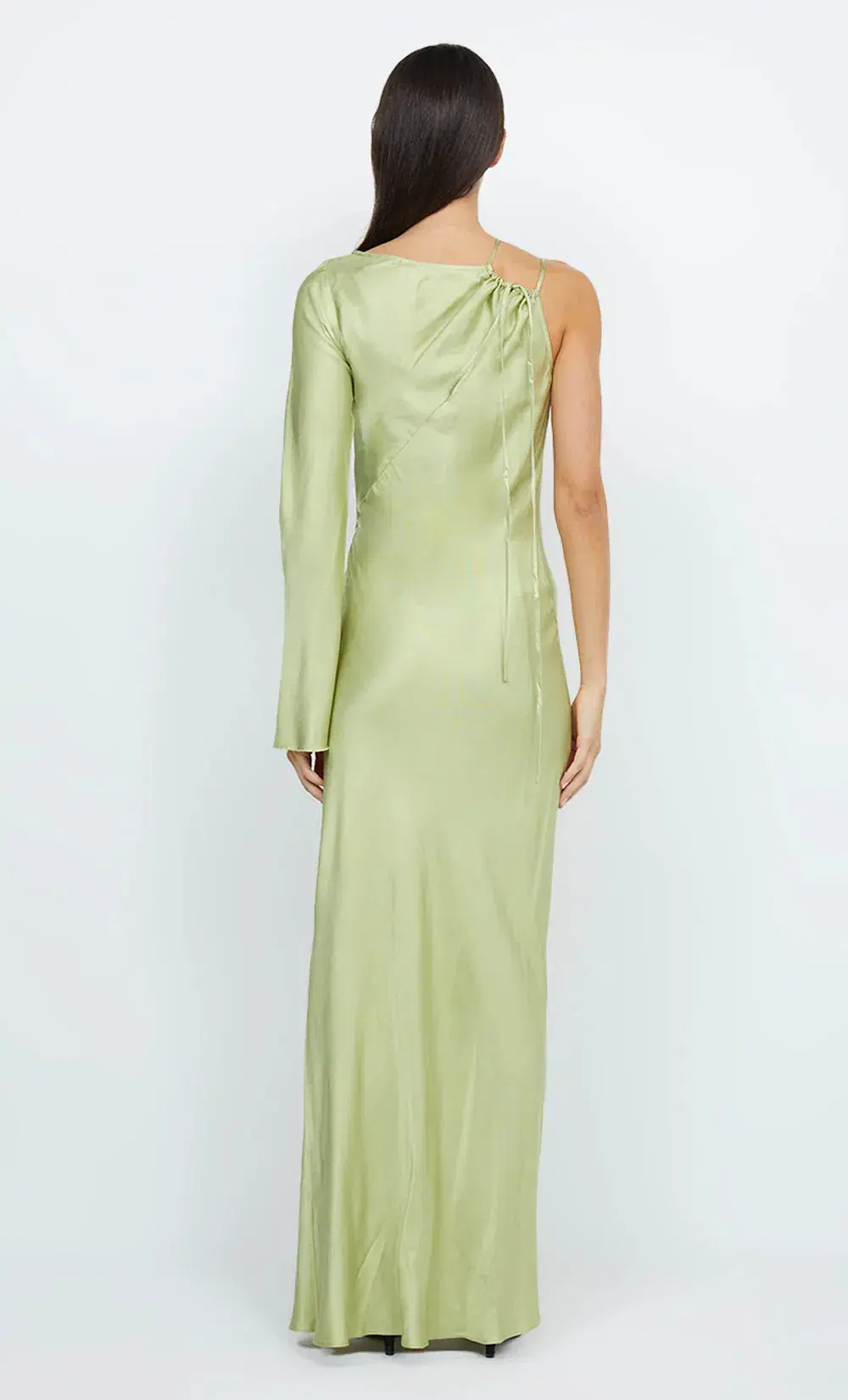 Bec & Bridge Kai Asym Maxi Dress Pear Green Size AU 8  - Image 2