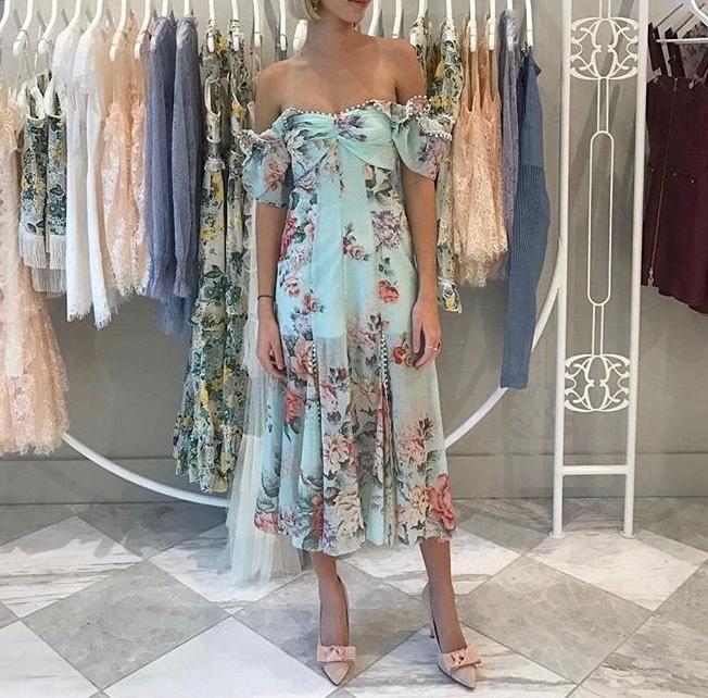 Alice McCall Postcard dress blue floral size 6 - Image 1