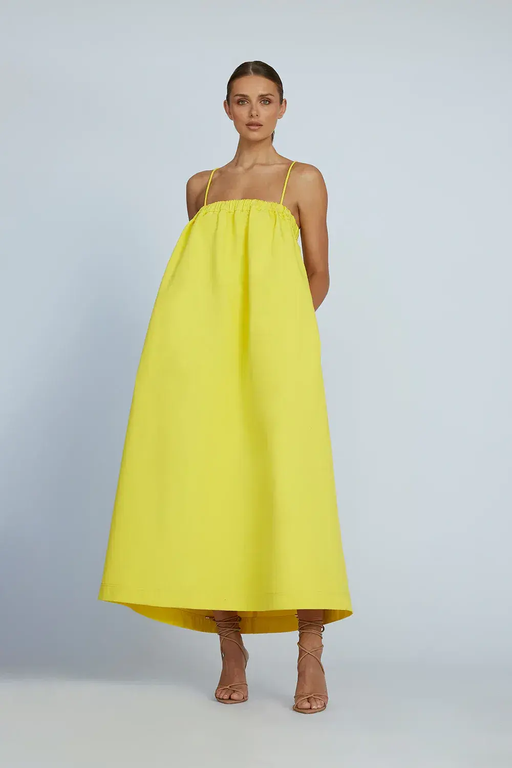 By Johnny Becca Pocket Maxi Dress Yellow Size 10 - Image 1