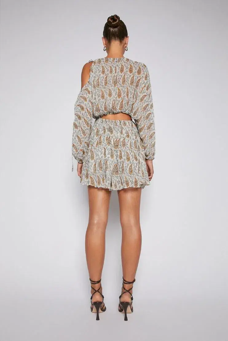 Scanlan theodore GGT Foulard Mini Dress Print Size 10  for rent on The Volte - main image