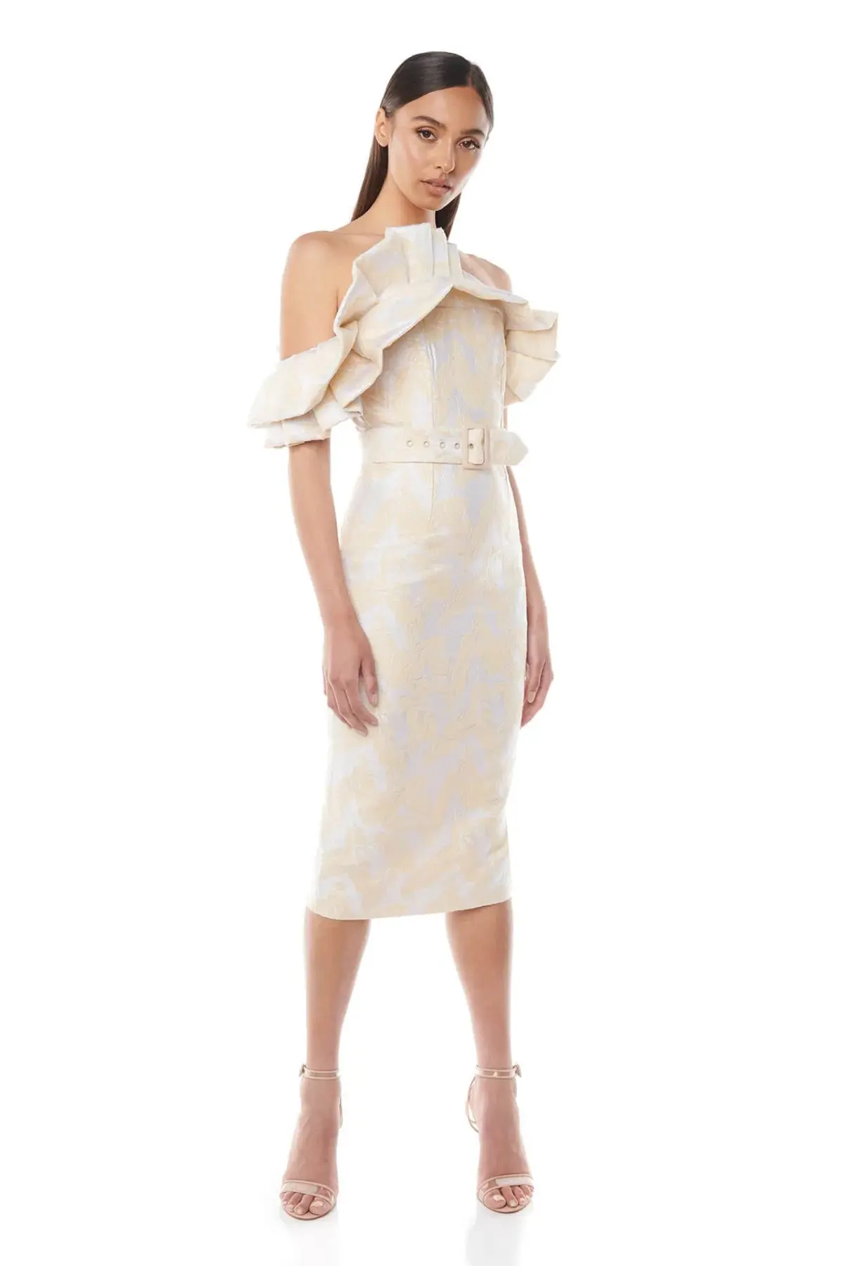 Eliya the Label Kimberly Dress Cream Size 14 - Image 2