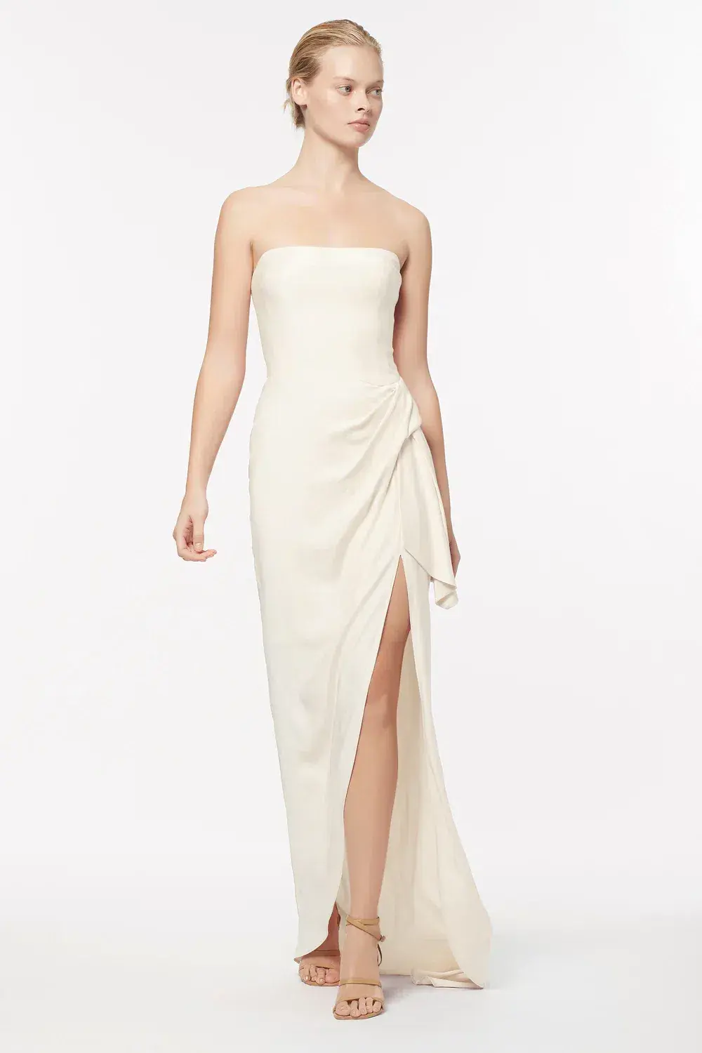Manning Cartell Asymmetrical Games Gown Cream/White Size 4 - Image 1