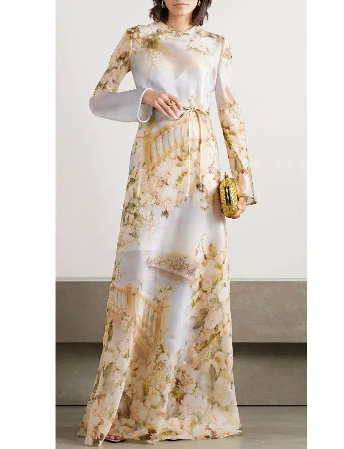 Zimmermann Luminosity Bias Silk Dress - Size 0P / AU 6 - Image 1