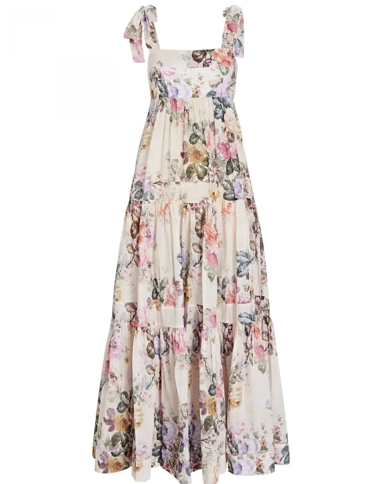 Zimmermann Brighton Tie Shoulder Dress Floral Size 0 /AU 8  - Image 4