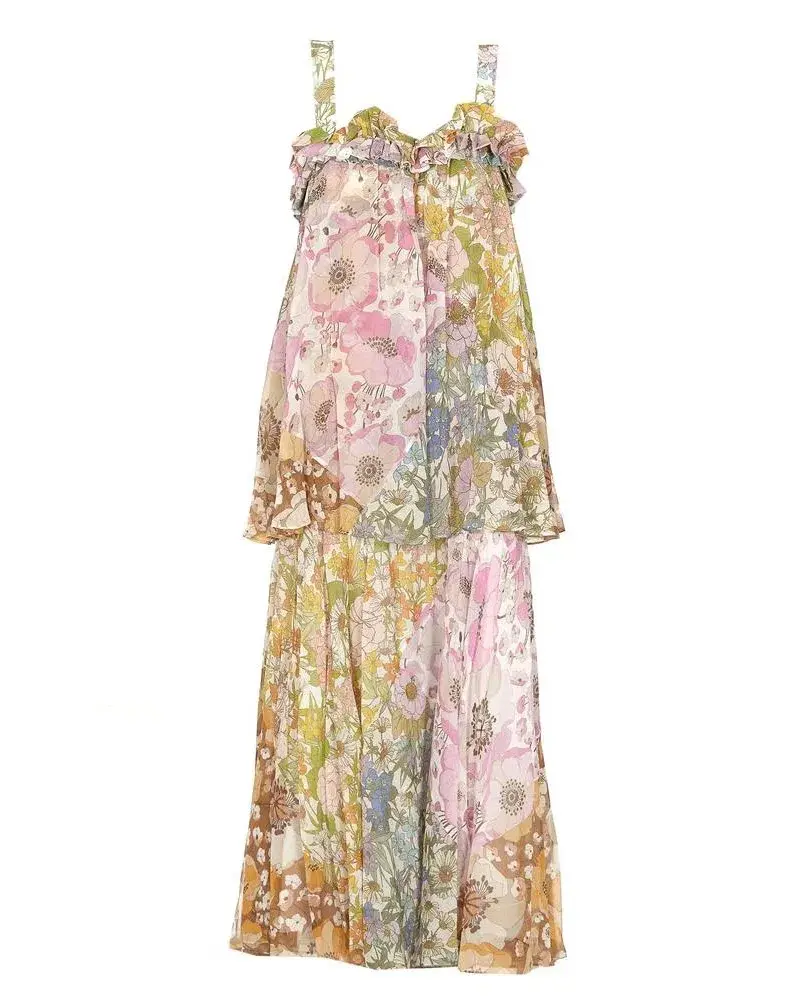 Zimmermann Super Eight Maxi Dress Floral Size 0/ AU 8 - Image 6