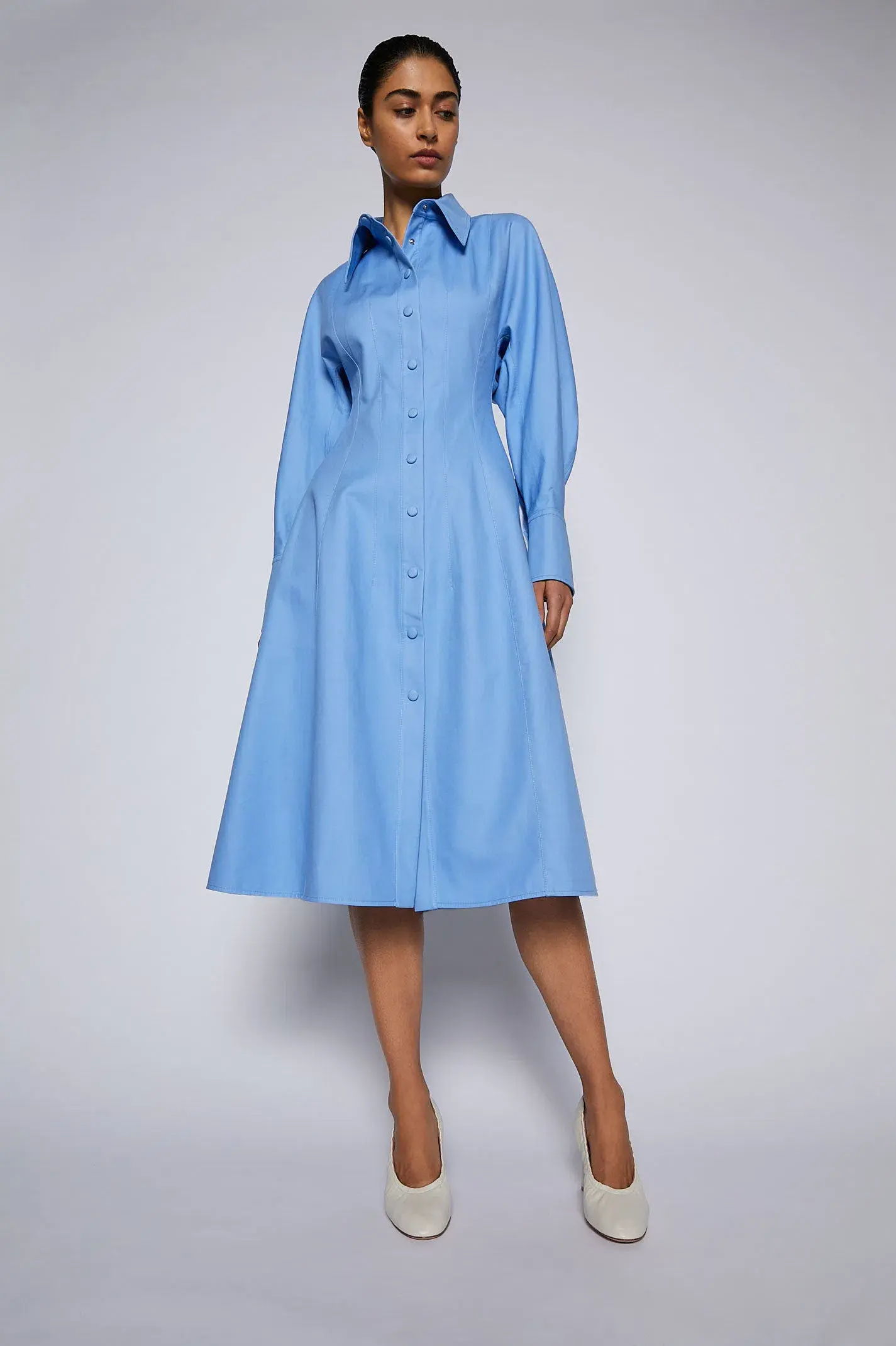 Scanlan Theodore Double Cotton Dress Blue Size AU 8 - Image 1