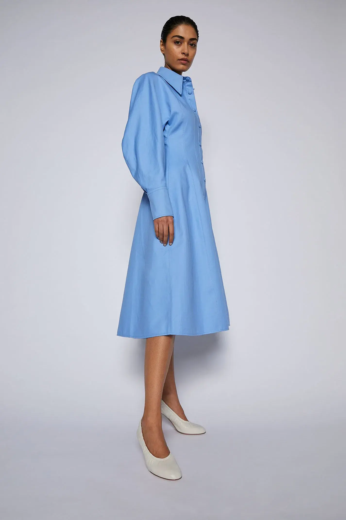 Scanlan Theodore Double Cotton Dress Blue Size AU 8 - Image 2