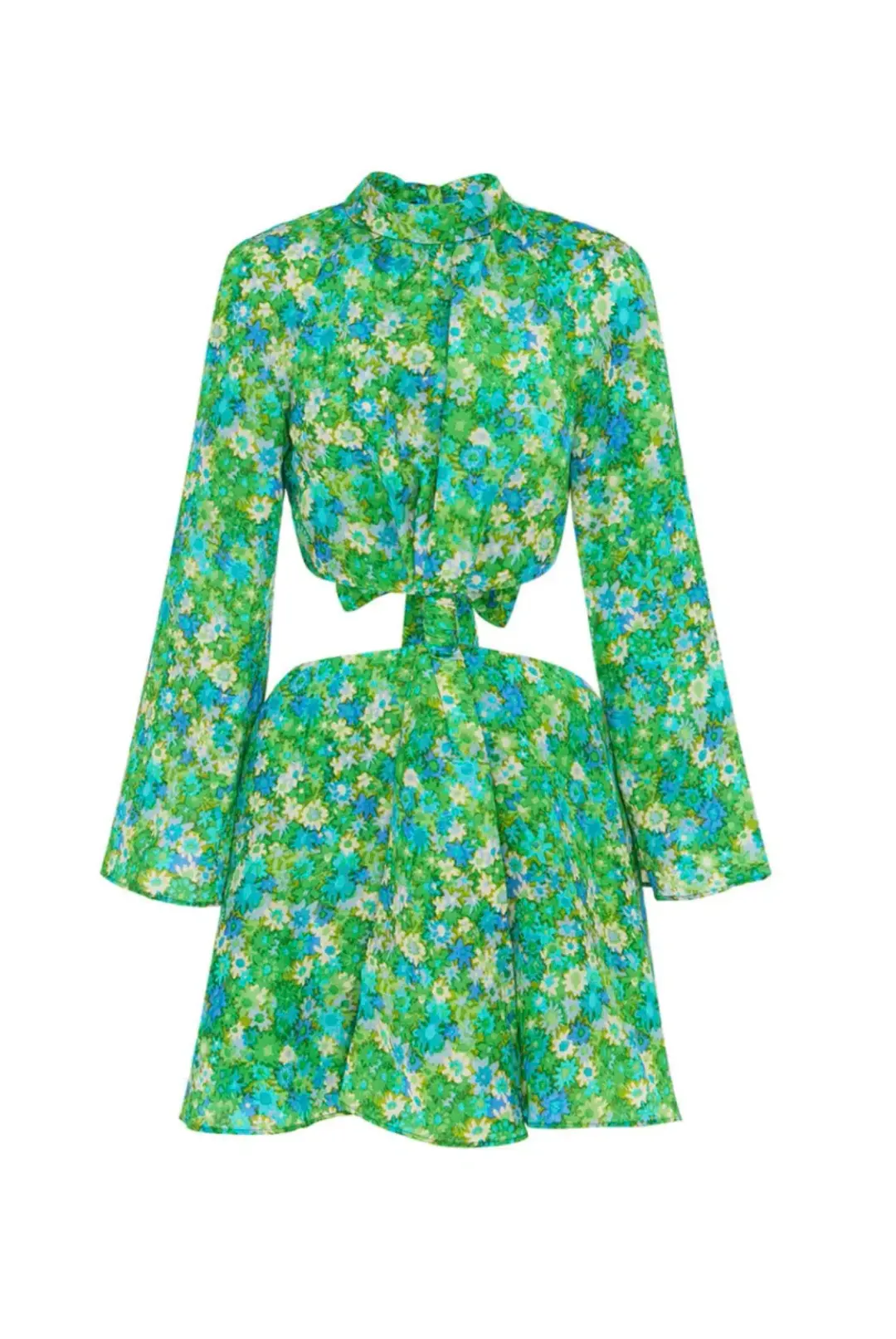 Alemais Cassandra Cut Out Mini Turquoise Size AU 8     for rent on The Volte - main image