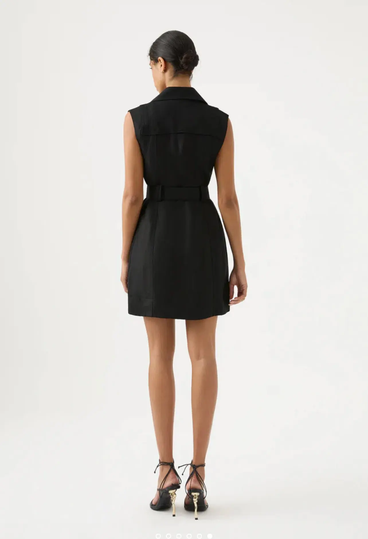Aje Gian Utility Mini Dress Black Size AU 10 - Image 2