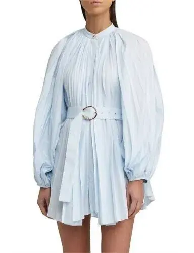 Acler Margot Dress in Powder Blue Size AU 12  for rent on The Volte - main image