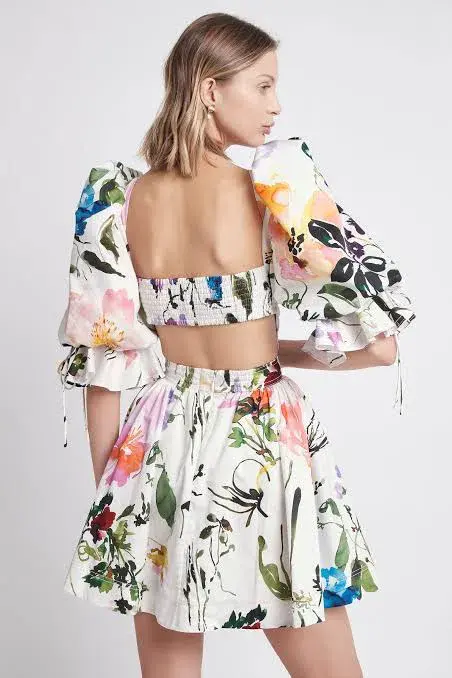 Aje Drift Puff Sleeve Mini Multi Size AU 14  - Image 2