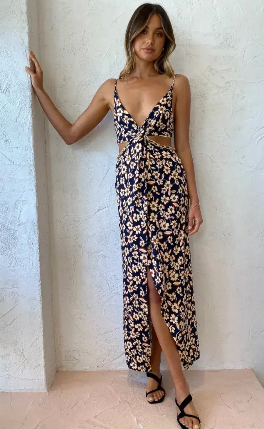 Bec & Bridge Modern Romance Twist Dress Floral Size 6  for rent on The Volte - main image