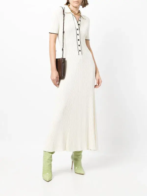 Anna Quan Laurel Penelope Midi Silence Pepper Dress White Size 6  for rent on The Volte - main image