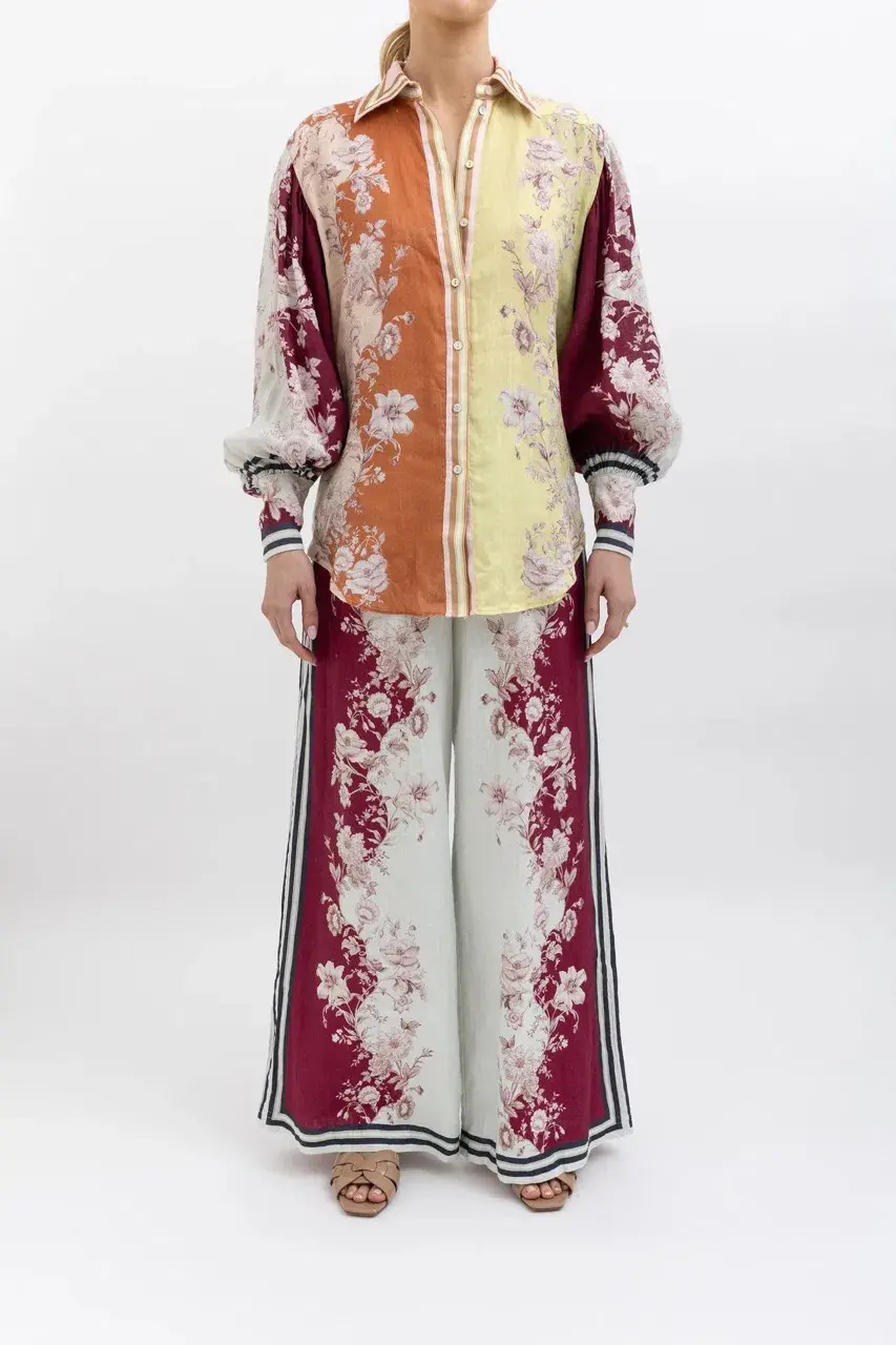 Alemais Marlow Shirt and Pant Set Floral Size AU 10 - Image 8