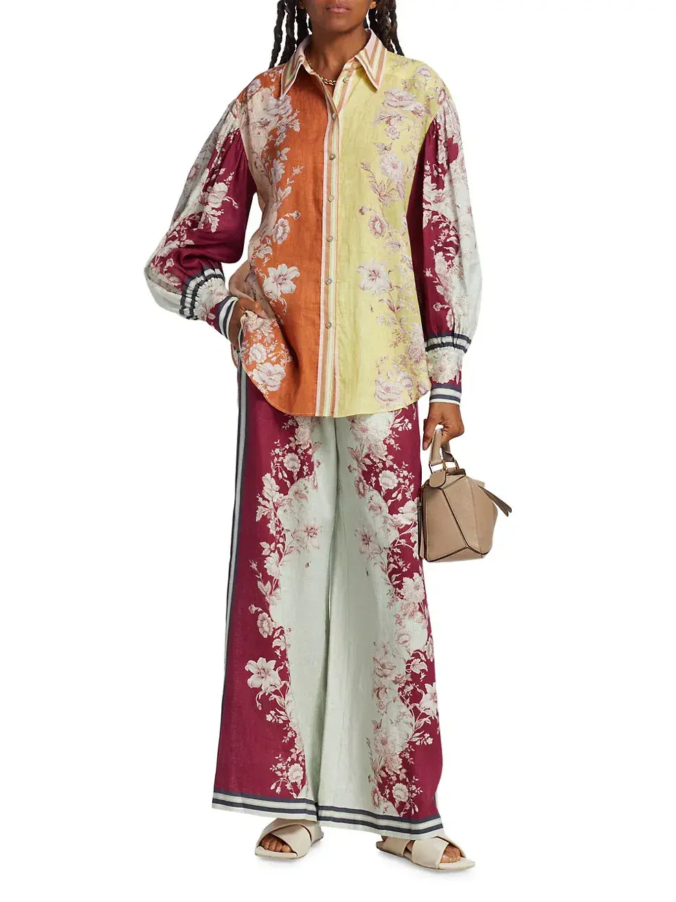 Alemais Marlow Shirt and Pant Set Floral Size AU 10 - Image 3