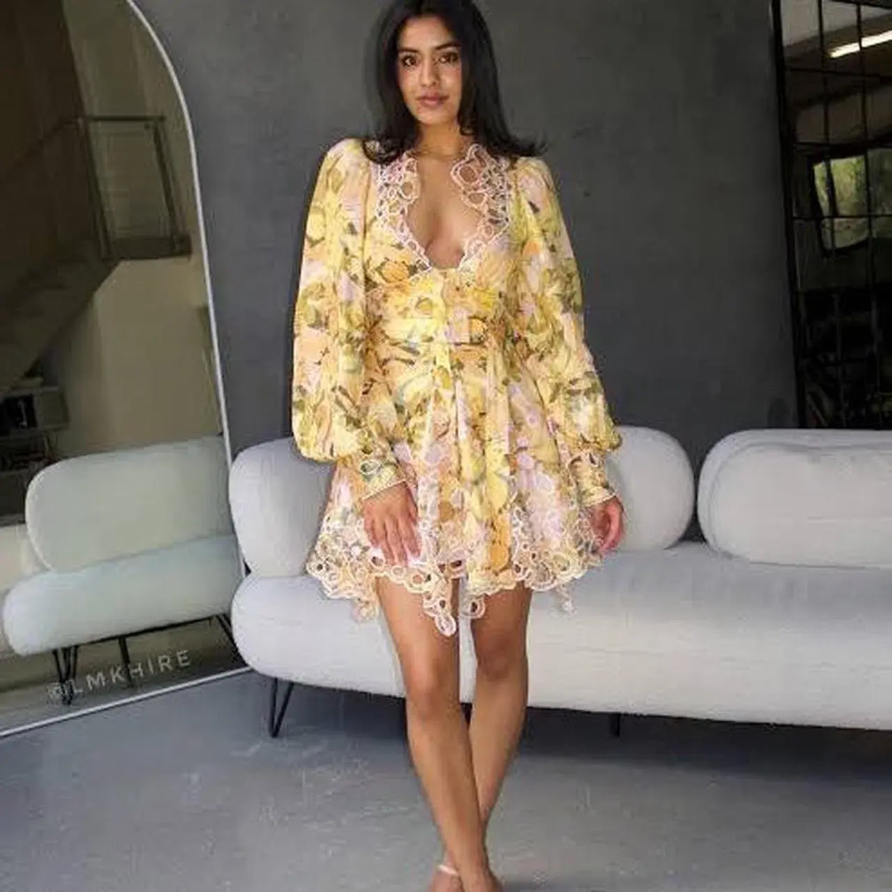 Acler Arnoult Mini Dress Floral Size 10/12 - Image 3