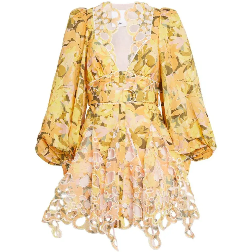 Acler Arnoult Mini Dress Floral Size 10/12 - Image 2