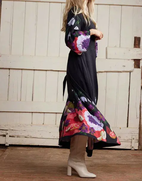 Binny  The Laden Table  Maxi Dress Print Size 14 - Image 7