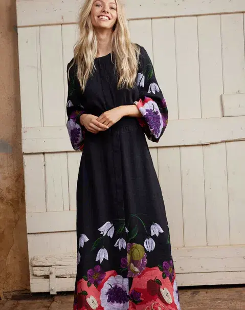Binny  The Laden Table  Maxi Dress Print Size 14 - Image 8