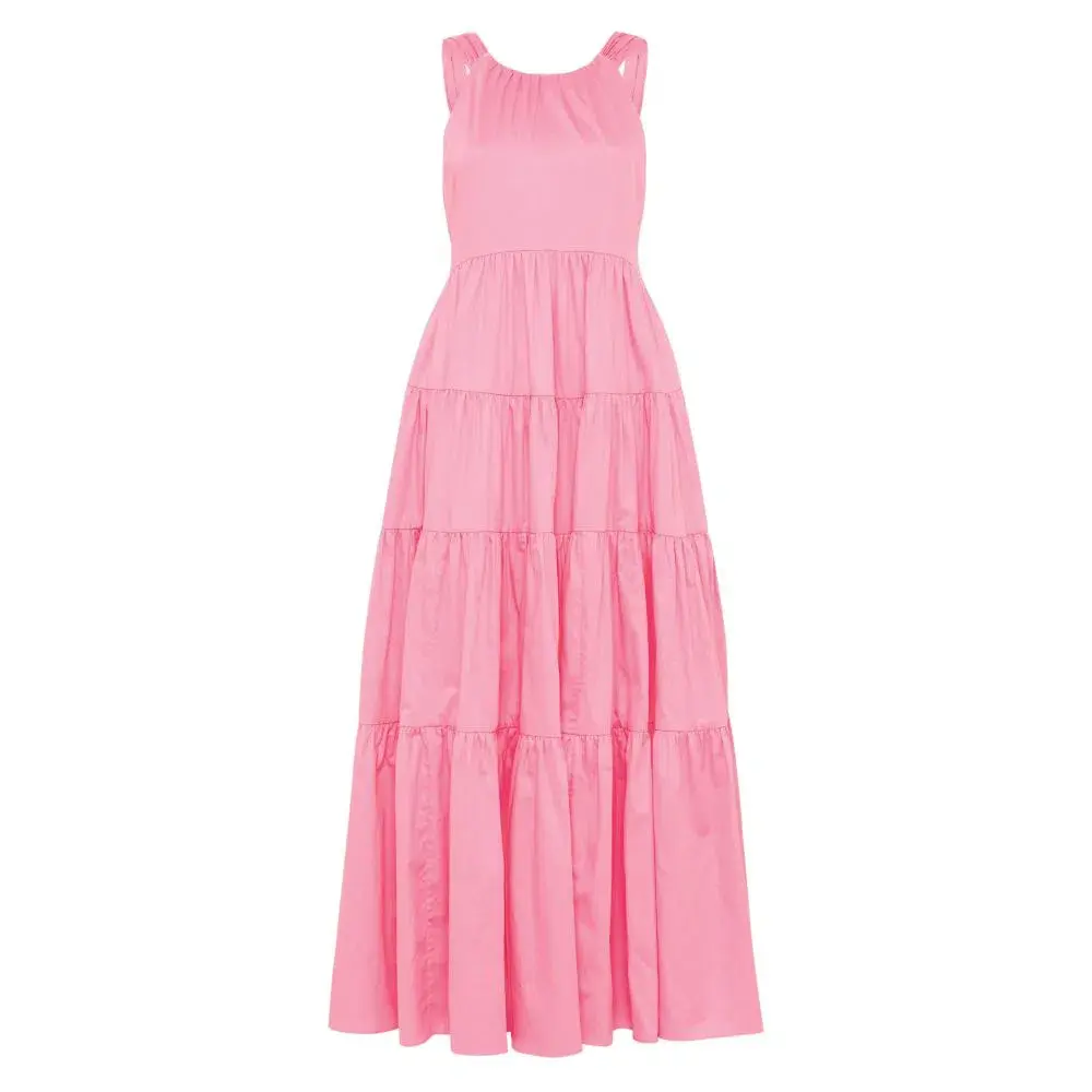 Aje Marguerite Tie Back Maxi Dress Pink Size 16 / XL - Image 4