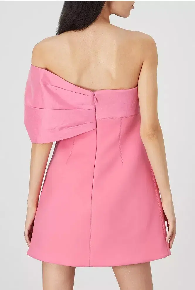 Rachel Gilbert Kace Mini Dress Pink Size4/AU14 - Image 4