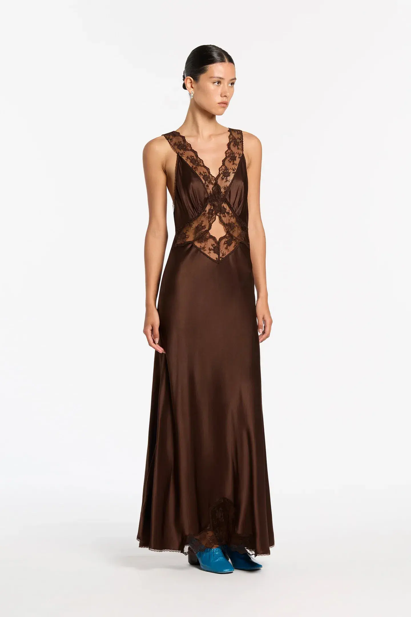 Sir the Label Aries Cut Out Gown Brown Size 2 / Au 10 - Image 1