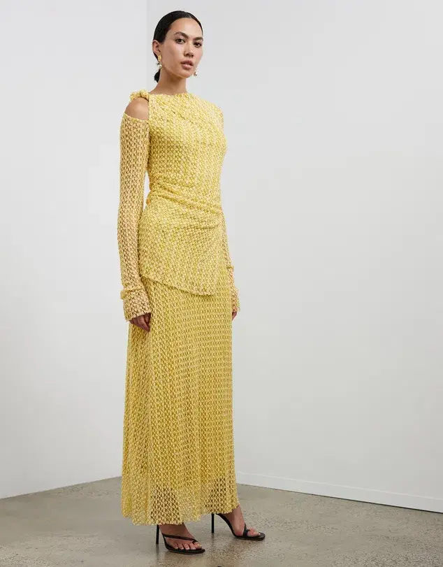 Camilla and Marc Riviera Skirt Yellow Size 10 for rent on The Volte - main image