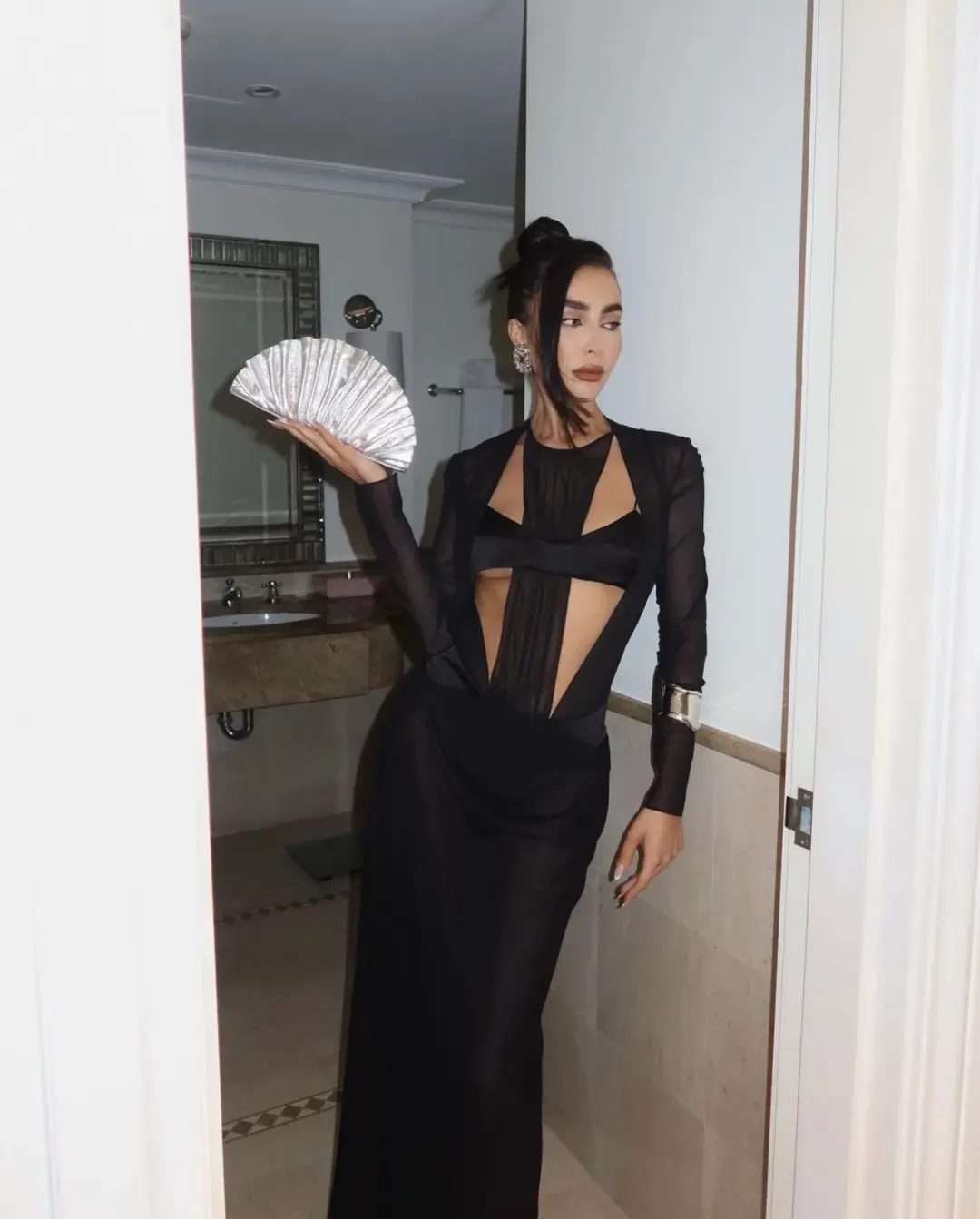 Christopher Esber Boudica Dress Black Size AU 8 / S for rent on The Volte - main image