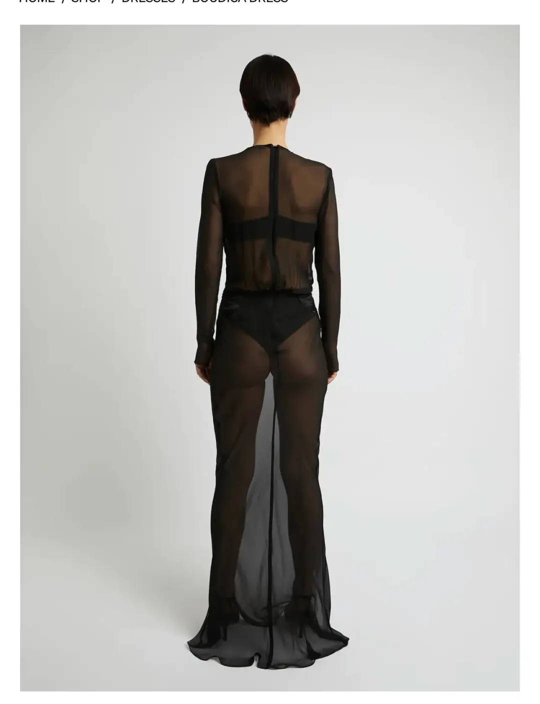 Christopher Esber Boudica Dress Black Size AU 8 / S for rent on The Volte - main image