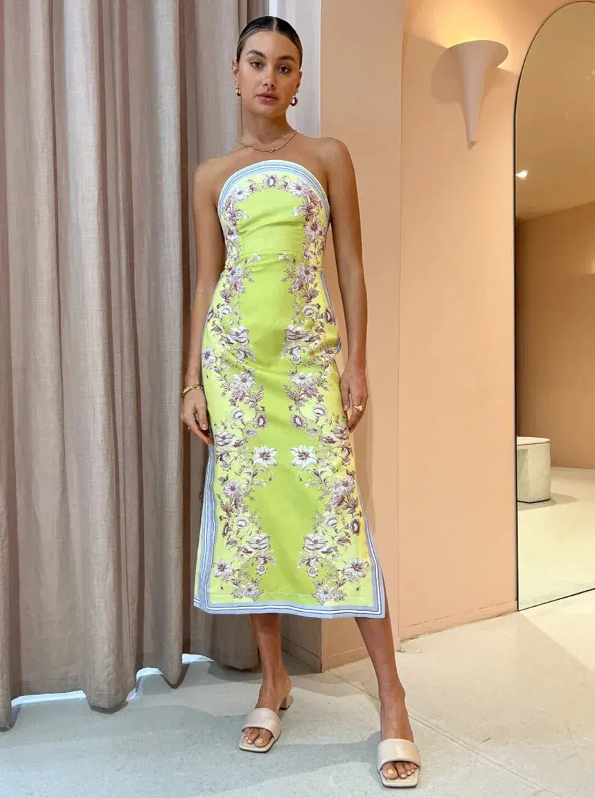 Alemais Marlow Bodice Dress Multi Size 4 for rent on The Volte - main image