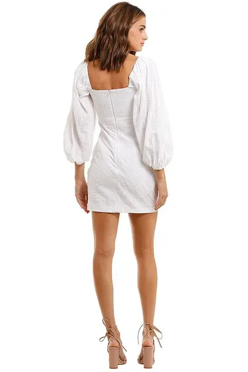 Bec & Bridge Romantique Mini Dress White Size 8  - Image 2