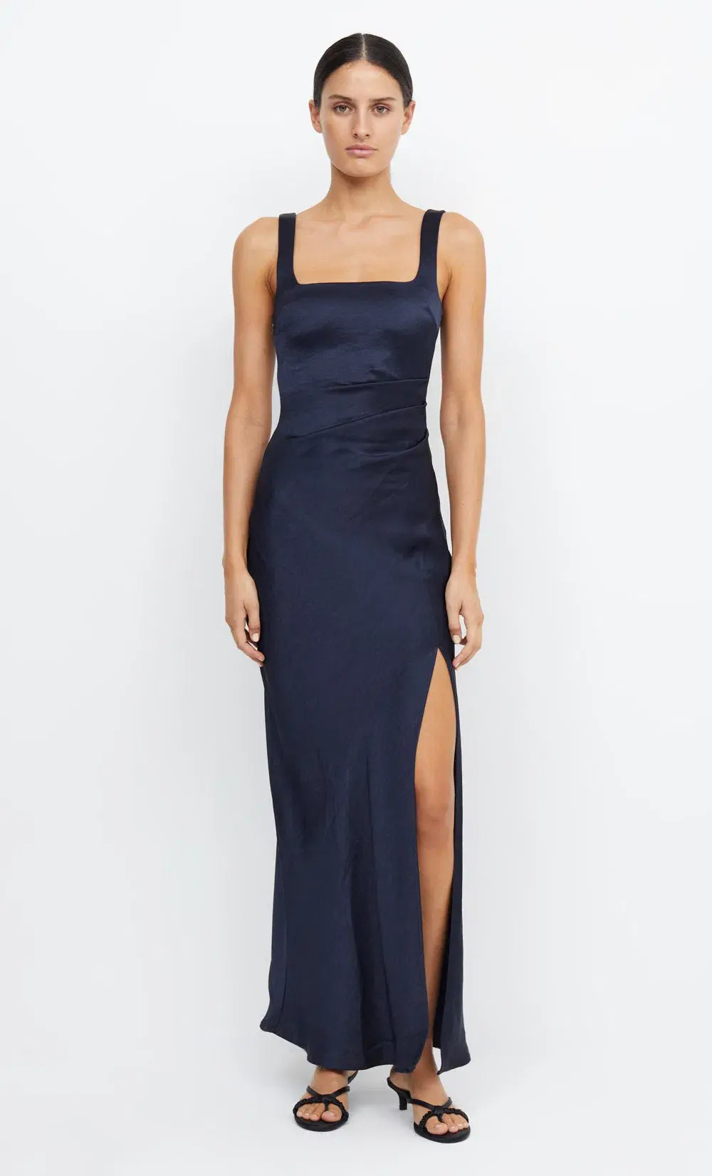 Bec & Bridge The Dreamer Square Neck Dress Ink Size 10 - Image 3