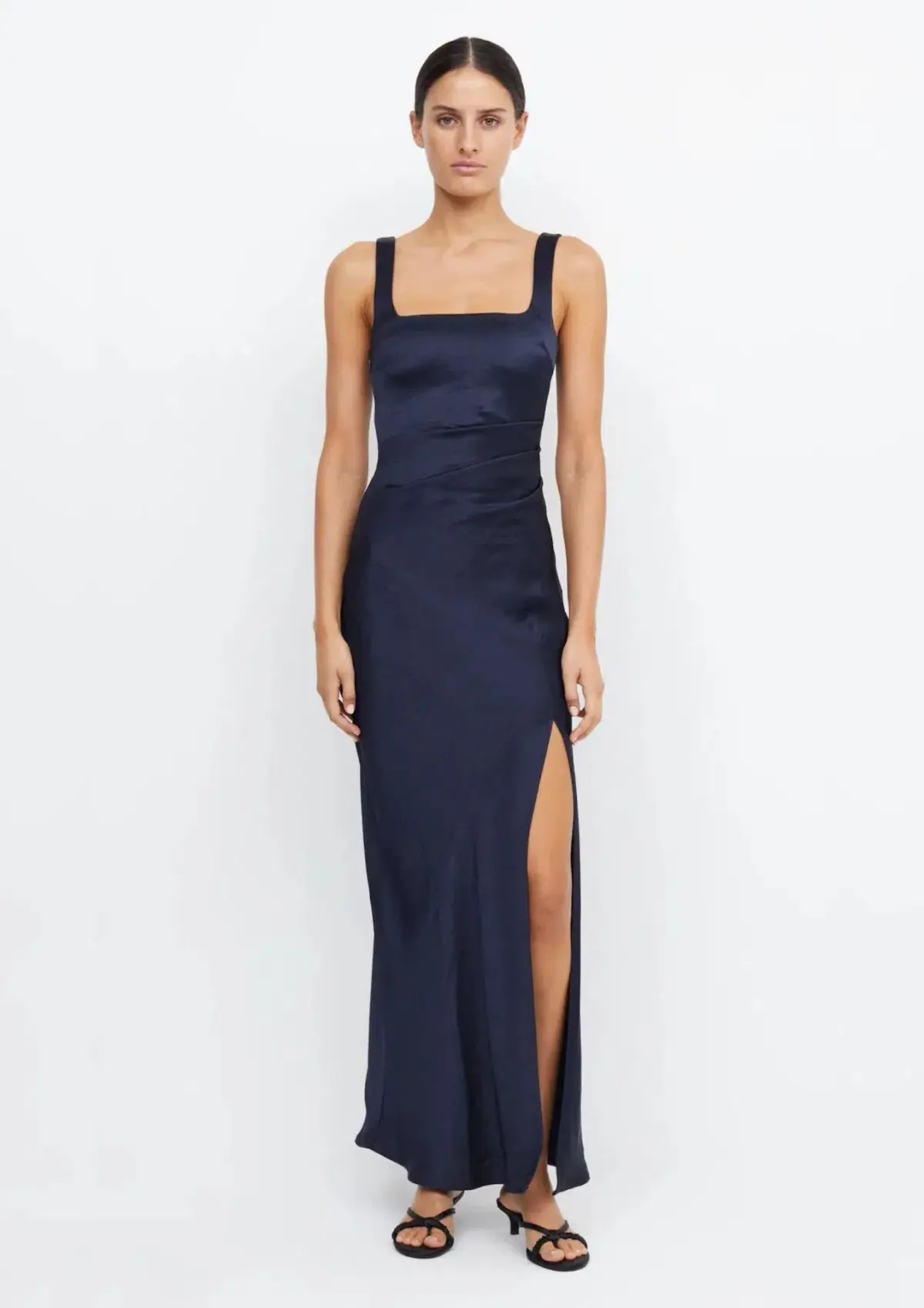 Bec & Bridge The Dreamer Square Neck Dress Ink Size 10 - Image 1