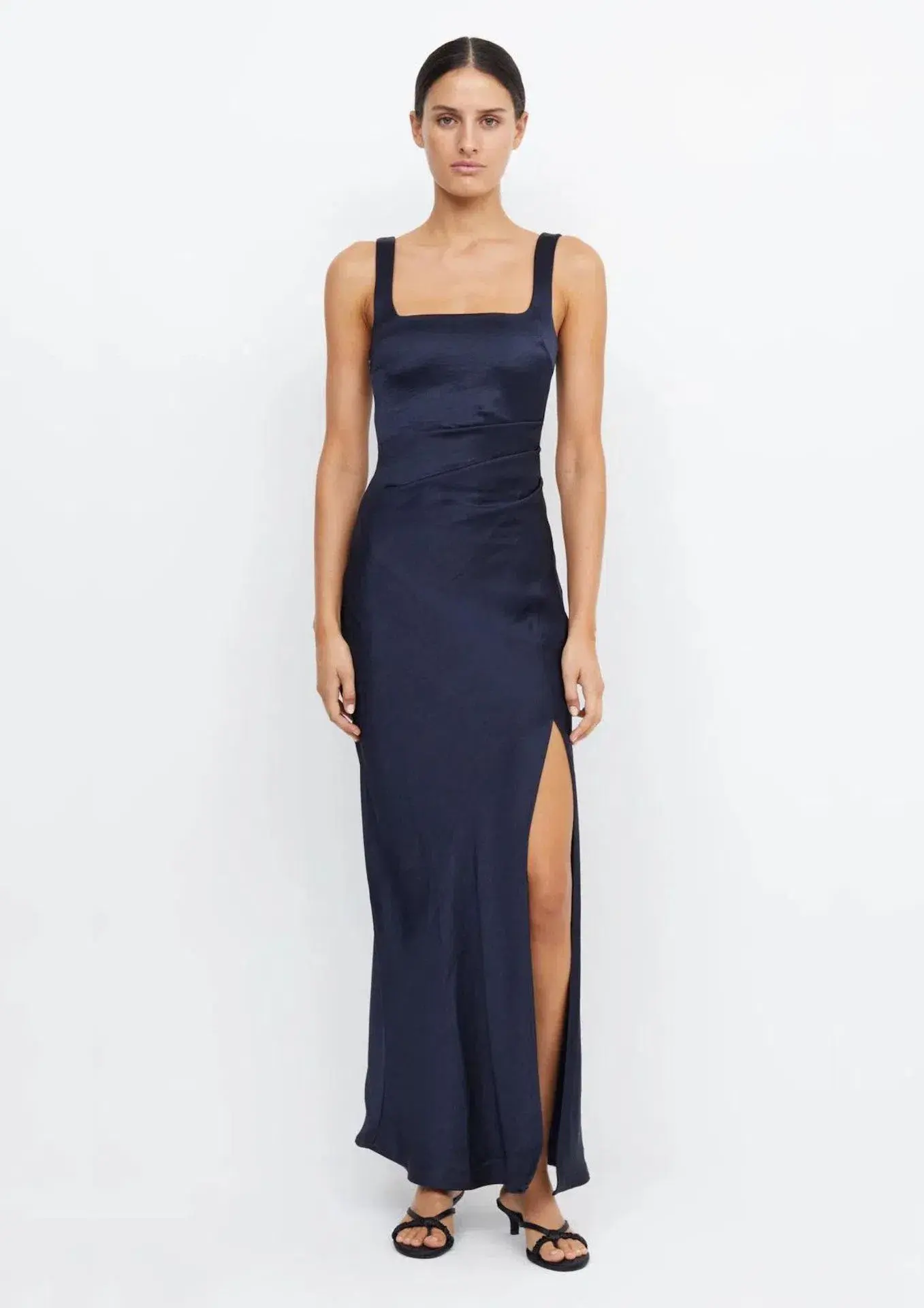 Bec & Bridge The Dreamer Square Neck Dress Ink Size 10 - Image 1
