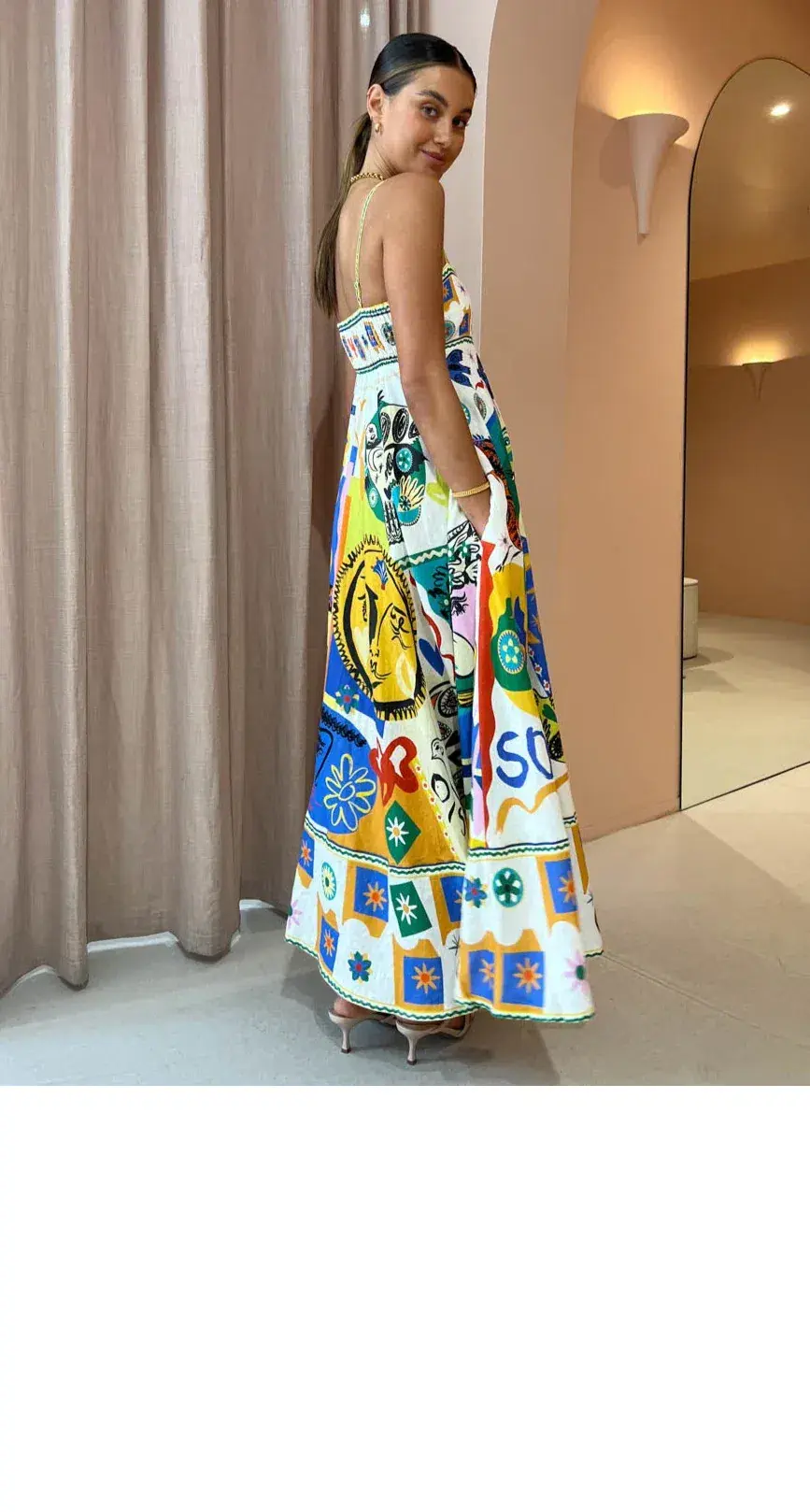 Alemais Soleil Dress Print Size 8  - Image 2
