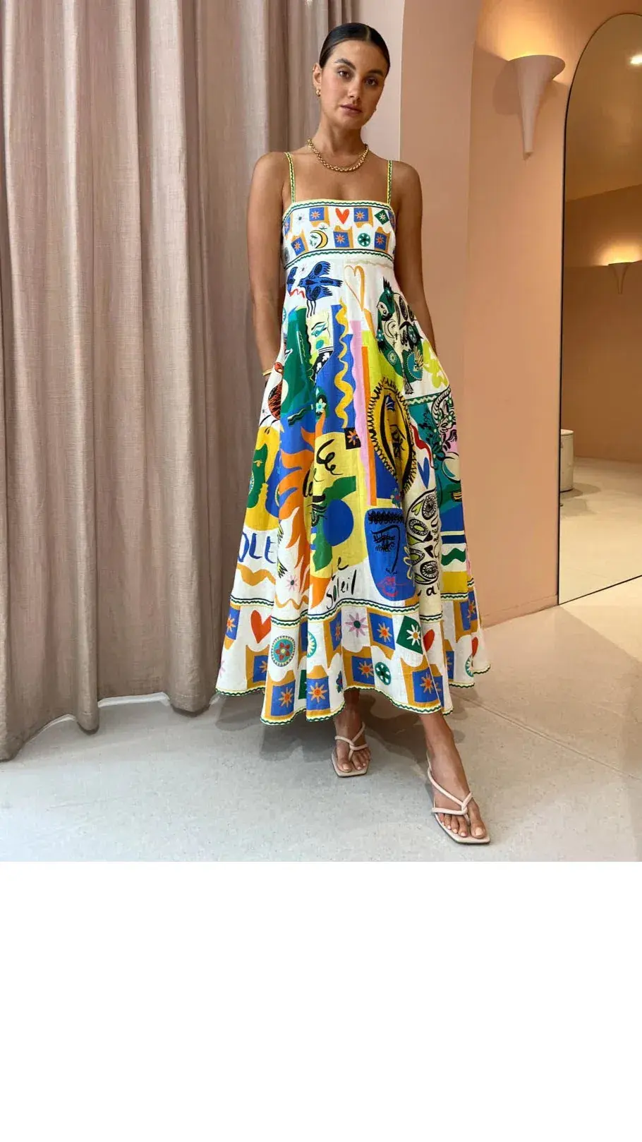 Alemais Soleil Dress Print Size 8  - Image 1