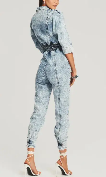 Retrofete Eti Jumpsuit Blue Size XS / Au 6 - Image 3