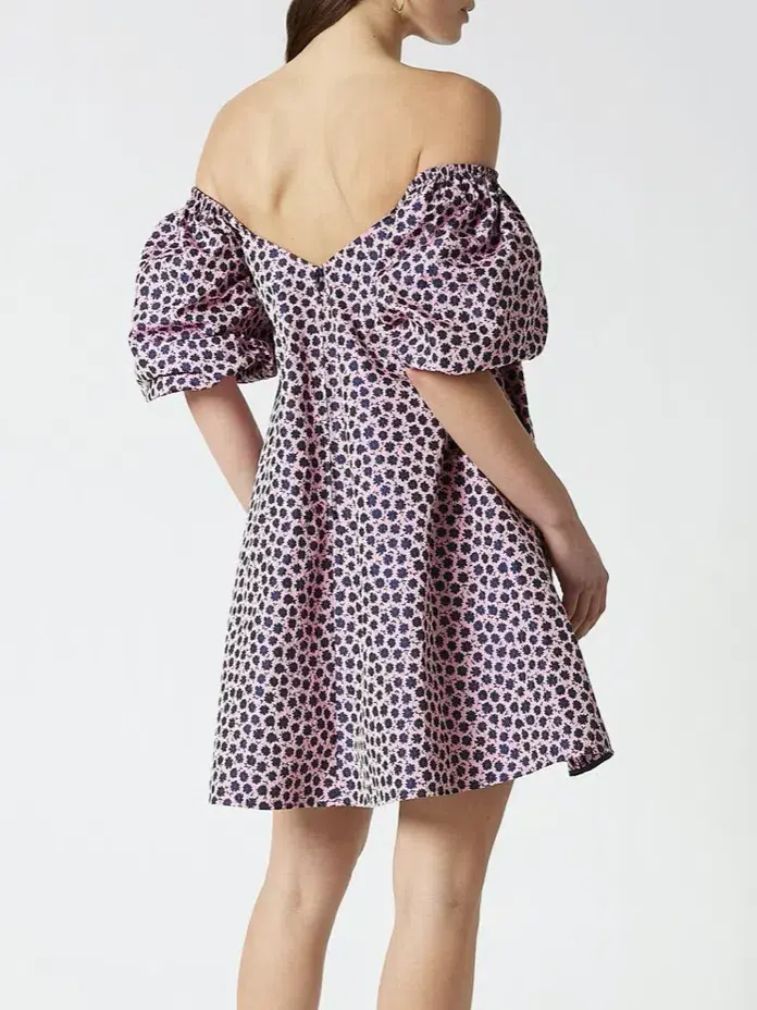 Scanlan Theodore Floral Trapeze Dress – Pink/Print (Size 8) - Image 2