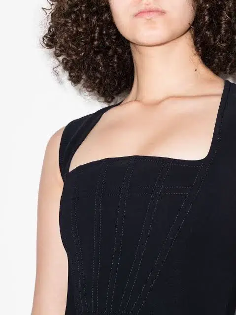 Bottega Veneta Cady Mini Dress Black Size EU 38 / Au 8 - Image 3