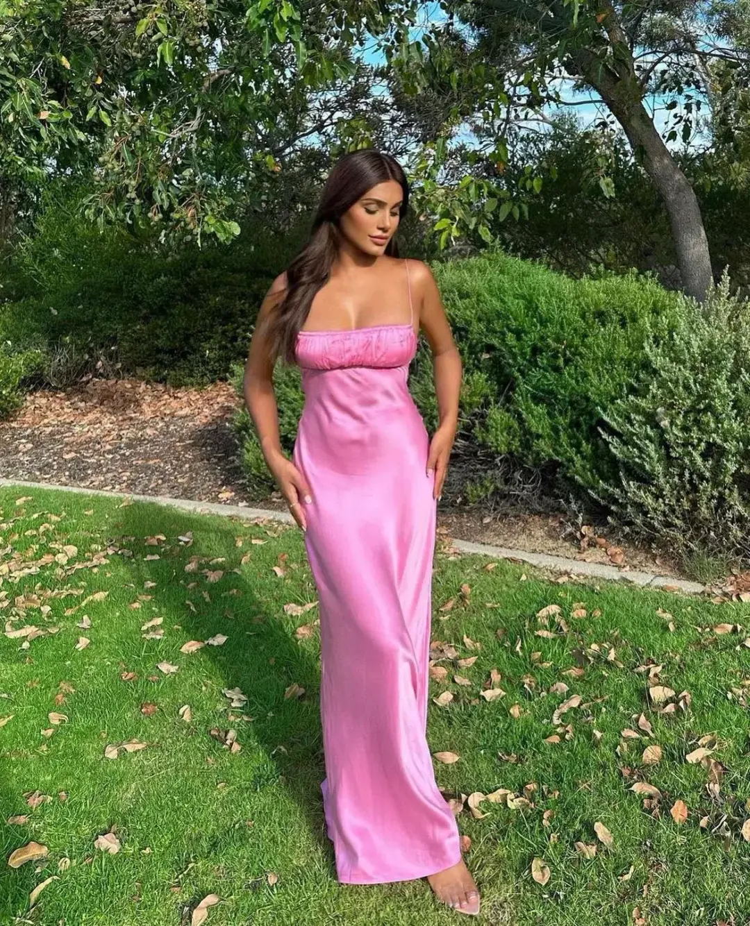 Bec & Bridge Amber Gown Pink Size 10 for rent on The Volte - main image