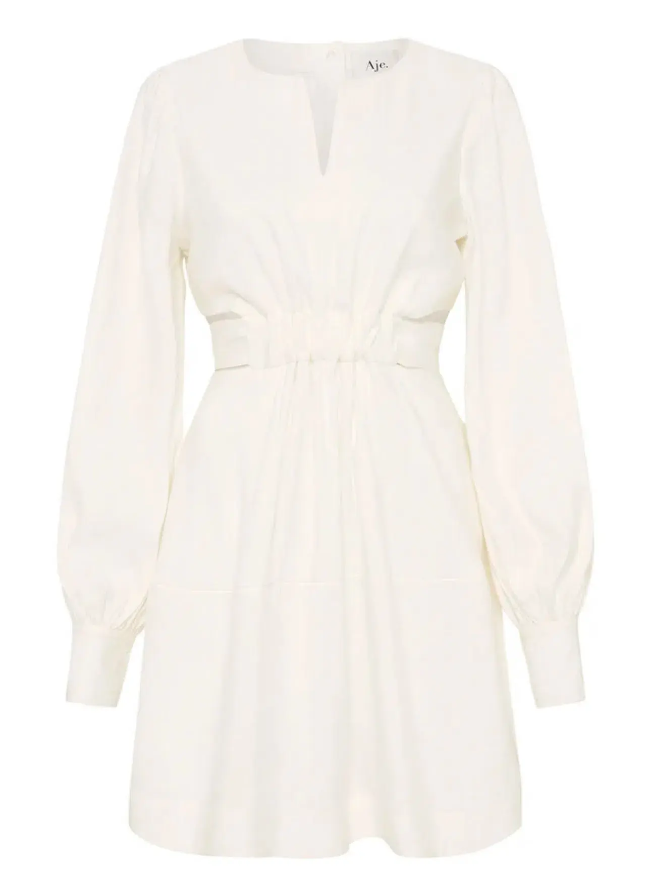 Aje Spectral V Neck Dress Ivory Size 10 / M - Image 4