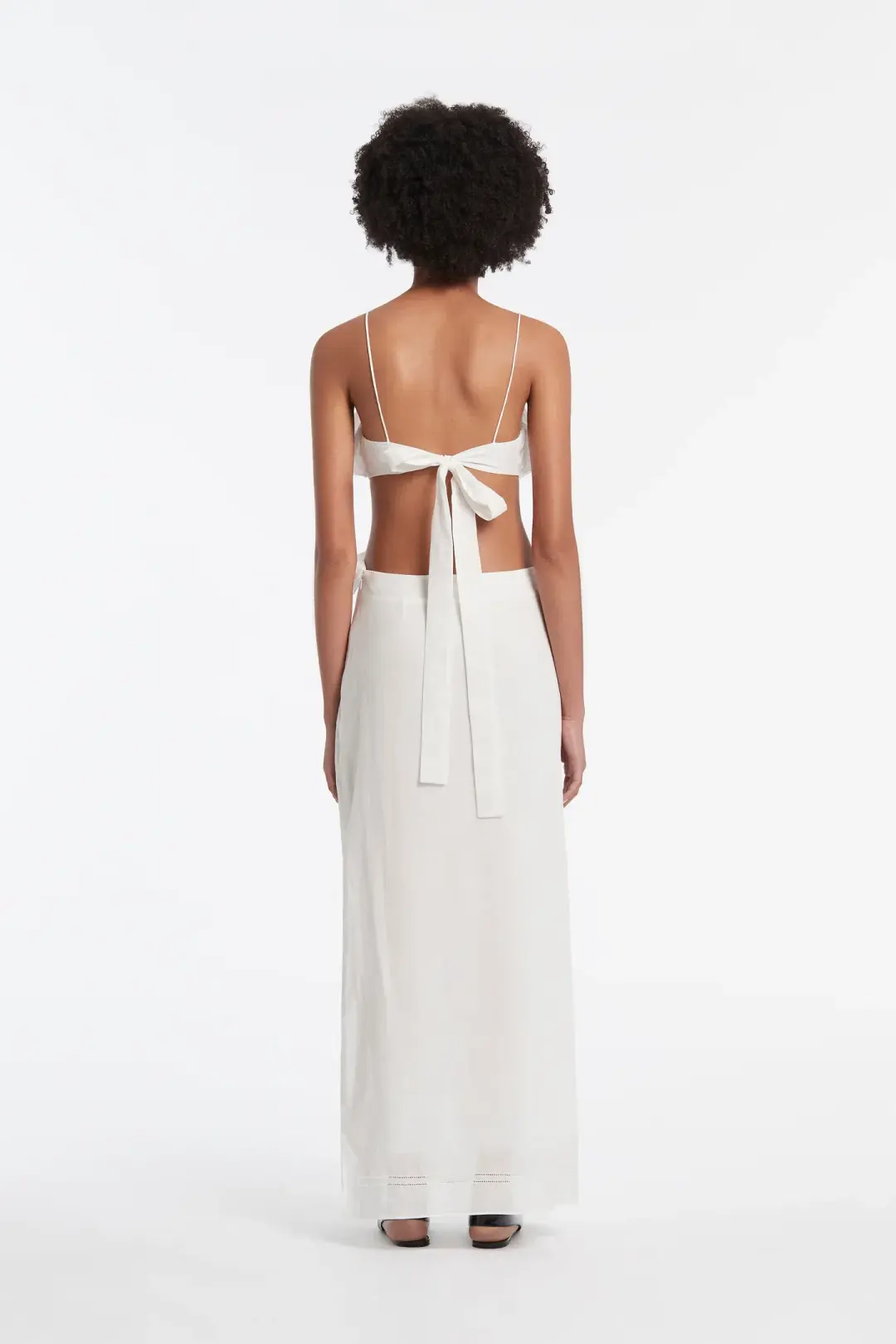 Sir the Label Allegra Frill Maxi Dress Ivory Size 2 / AU 10 for rent on The Volte - main image