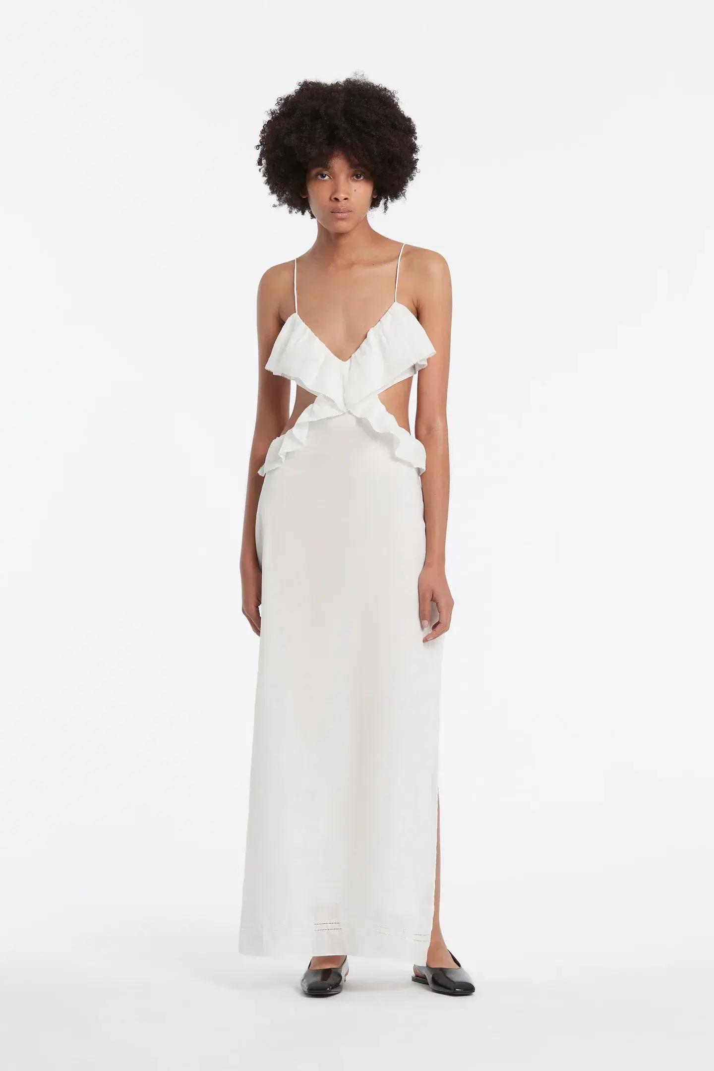 Sir the Label Allegra Frill Maxi Dress Ivory Size 2 / AU 10 - Image 1