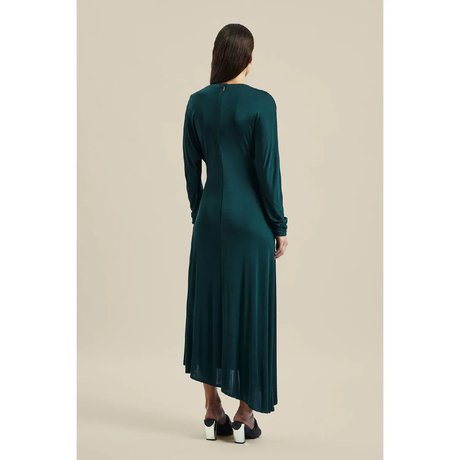 Ginger & Smart Coalesce Twist Front Dress Forest Green Size XS / Au 6 - Image 3
