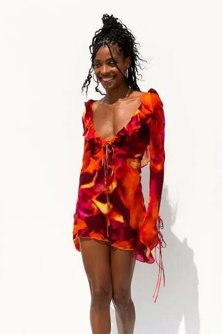 Rat & Boa Dali Dress Multi Size 10 - Image 2