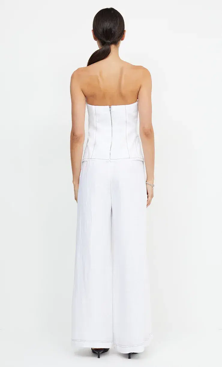 Bec & Bridge Cassie Strapless Top Ivory Size 8 / S for rent on The Volte - main image